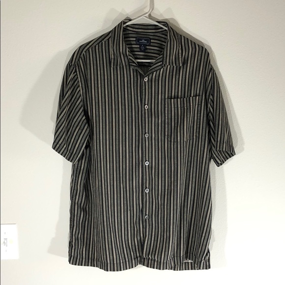 Dockers Other - Dockers Button Down S/S Large Silk Shirt 004